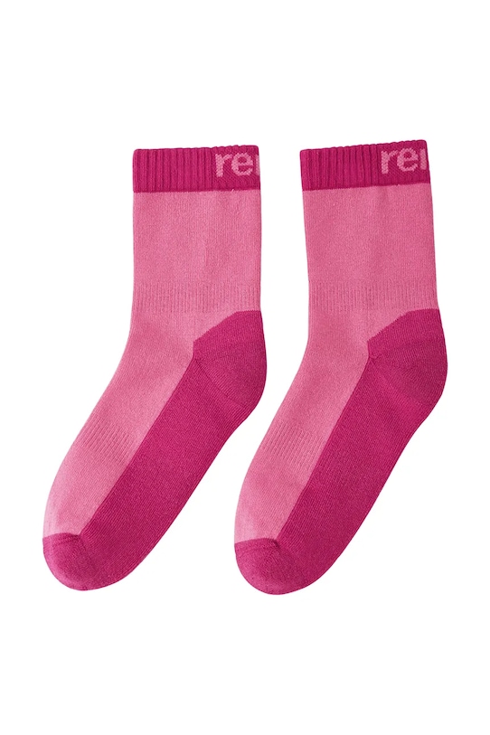 Reima skarpetki z domieszką wełny dziecięce Villalla różowy 5300051C.9BYA