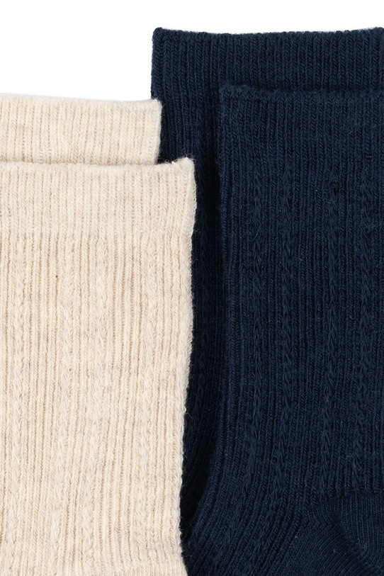 Otroške nogavice Konges Sløjd 2 PACK PONTELLE SOCKS 2-pack KS103645.9BYA mornarsko modra AW25