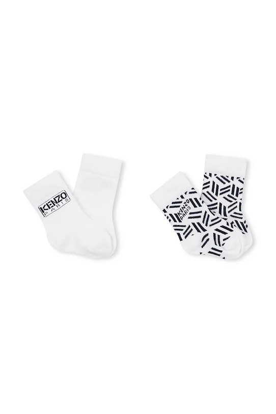 Detské ponožky Kenzo Kids 2-pak biela K61209