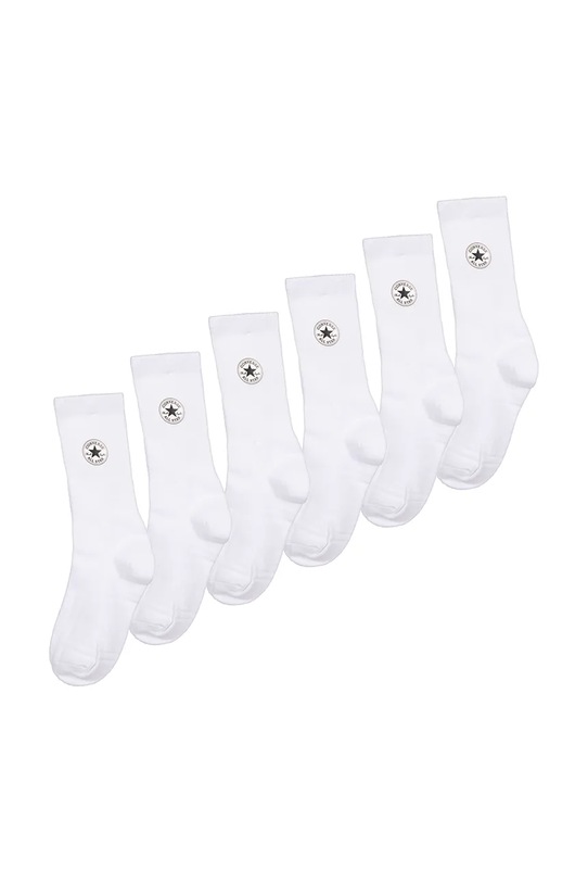 Converse calzini per bambini pacco da 6 bianco BC0402