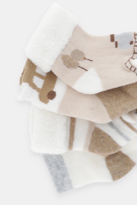 Mayoral Newborn skarpetki dziecięce 4-pack 9917.1A.Newborn.9BYA beżowy AW25