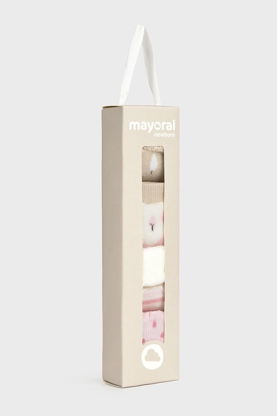 Хлопчик Дитячі шкарпетки Mayoral Newborn 4-pack 9917.1A.Newborn.9BYA рожевий