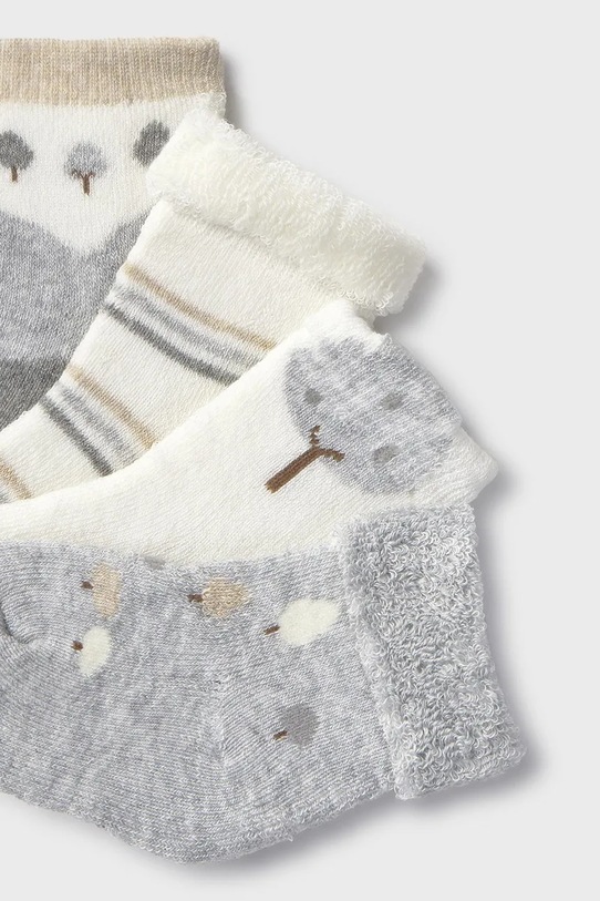 Detské ponožky Mayoral Newborn 4-pak 9917.1A.Newborn.9BYA sivá AW25