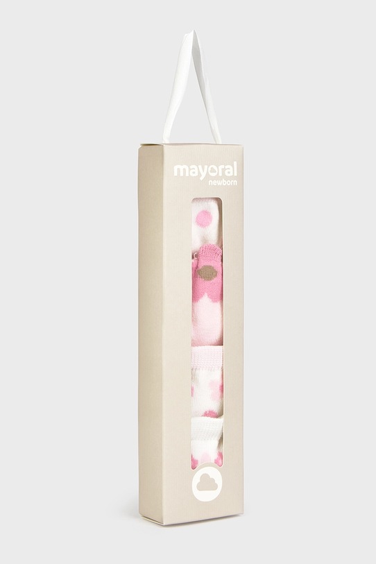 Хлопчик Дитячі шкарпетки Mayoral Newborn 4-pack 9921.2F.Newborn.9BYA рожевий