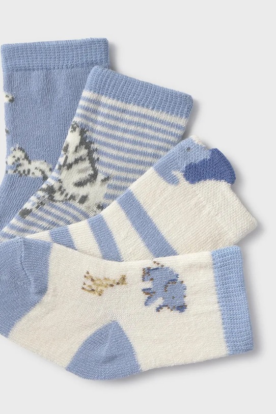 Mayoral Newborn skarpetki dziecięce 4-pack 9921.2F.Newborn.9BYA niebieski AW25