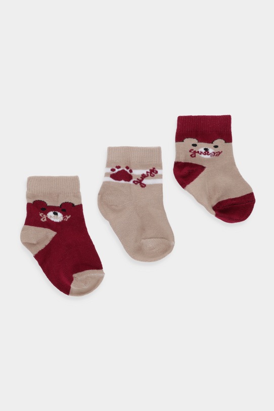 Guess skarpetki niemowlęce 3-pack brązowy H5BW14.Z3G10.9BYA