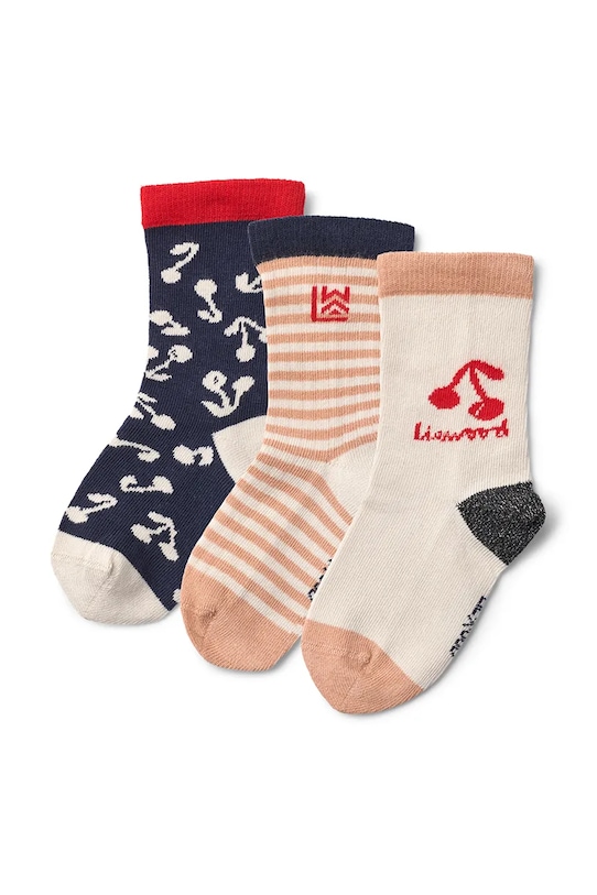 Дитячі шкарпетки Liewood Silas Socks 3-Pack 3-pack помаранчевий LW20014.9BYA