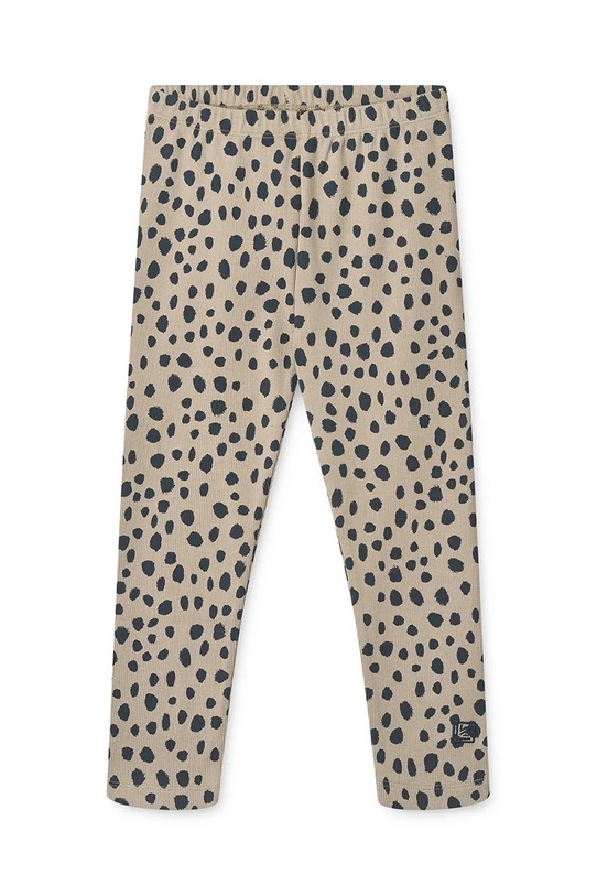 Liewood legginsy dziecięce Marien Printed Rib Leggings LW20353.9BYA beżowy AW25
