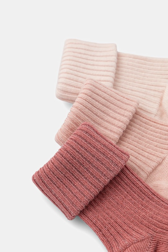 United Colors of Benetton skarpetki niemowlęce 3-pack 6ORAA7006.W.seasonal różowy AW25