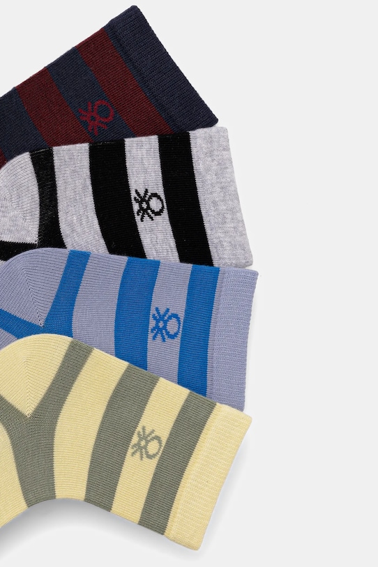 United Colors of Benetton skarpetki dziecięce 4-pack 6AO30704E.G.seasonal niebieski AW25