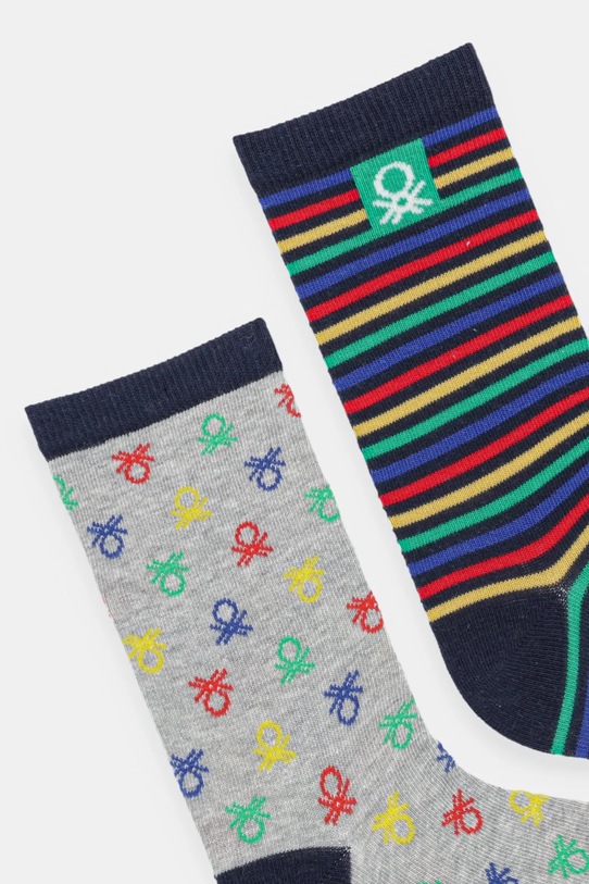 United Colors of Benetton șosete copii 2-pack 6AO30704F.G.seasonal gri AW25