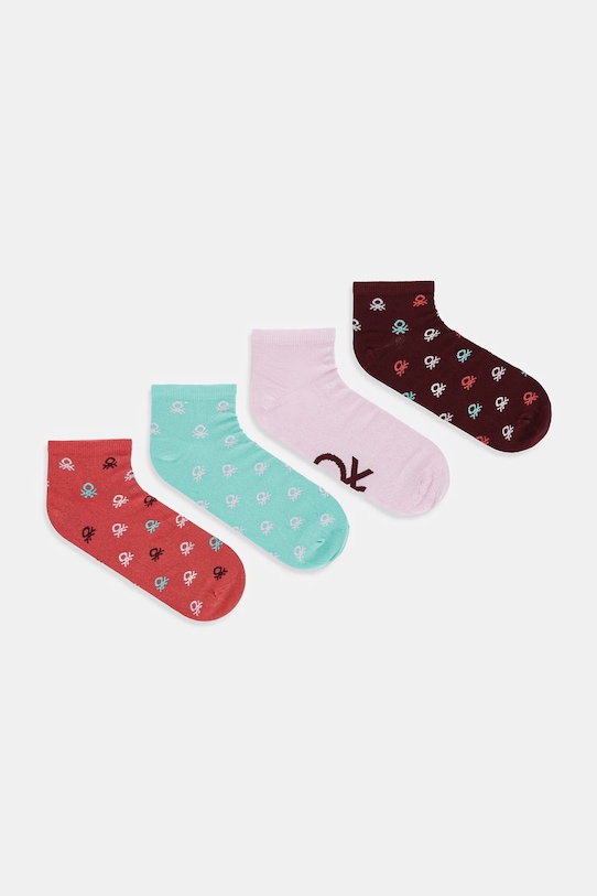 United Colors of Benetton skarpetki dziecięce 4-pack różowy 6AO50704G.G.seasonal