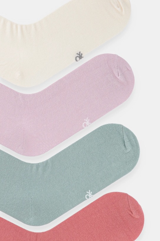 United Colors of Benetton skarpetki dziecięce 4-pack 6GRD07028.G.Season.9BYA turkusowy AW25