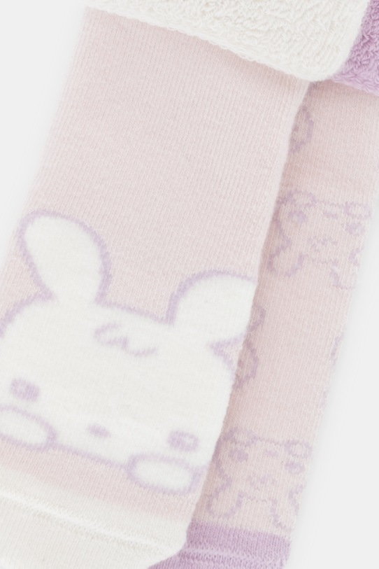 United Colors of Benetton skarpetki dziecięce 2-pack 6AO3A7009.W.seasonal różowy AW25