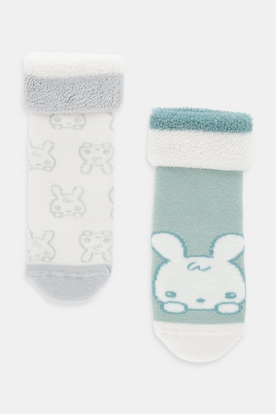 United Colors of Benetton skarpetki dziecięce 2-pack 2-pack turkusowy 6AO3A7009.W.seasonal