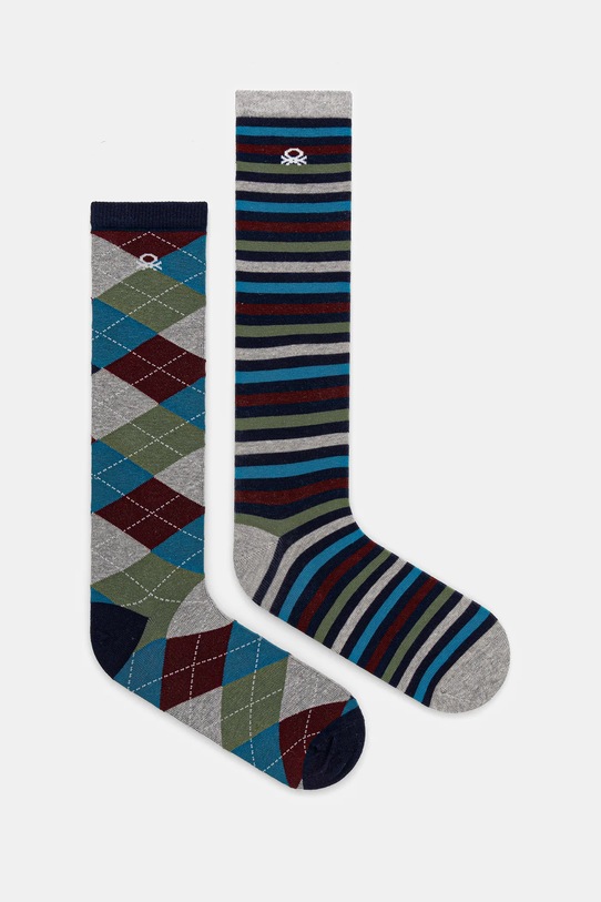 United Colors of Benetton skarpetki dziecięce 2-pack 2-pack granatowy 6AO30704B.G.seasonal