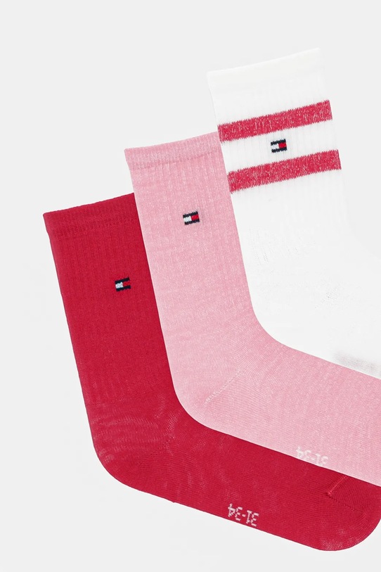 Tommy Hilfiger skarpetki 3-pack 701236330.9BYA różowy AW25