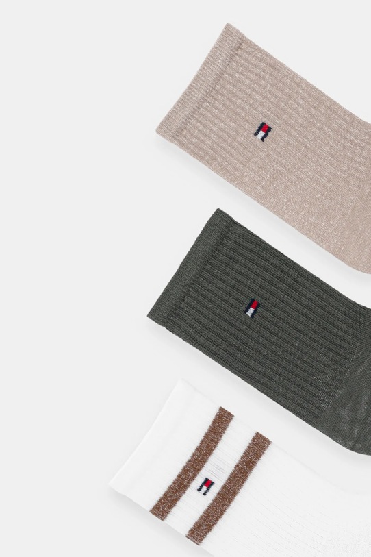 Tommy Hilfiger skarpetki 3-pack 701236330.9BYA beżowy AW25