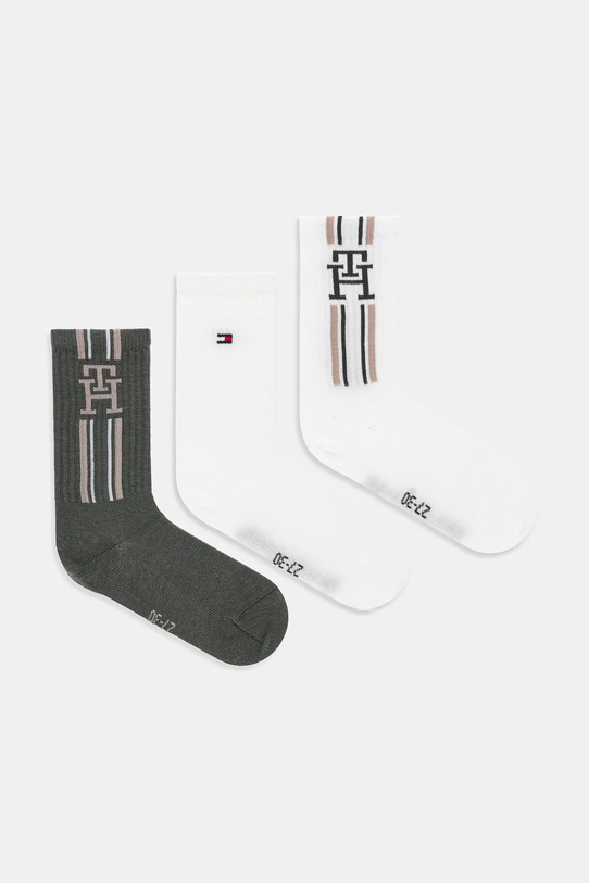 Tommy Hilfiger skarpetki dziecięce 3-pack zielony 701236331.9BYA