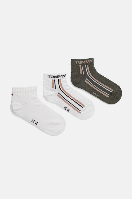 Dětské ponožky Tommy Hilfiger 3-pack zelená 701236332.9BYA