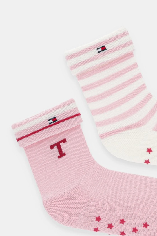Tommy Hilfiger skarpetki dziecięce 2-pack 701236337.9BYA różowy AW25