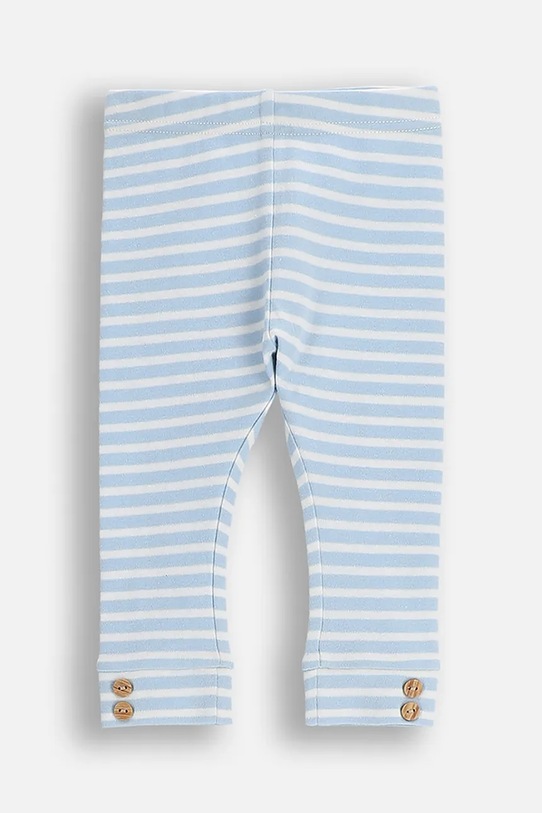Coccodrillo legginsy bawełniane niemowlęce wzorzyste niebieski ZC5122103BBN