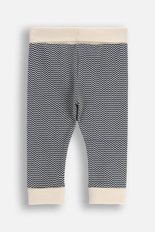 Coccodrillo legginsy bawełniane niemowlęce ZC5122104FBN beżowy AW25