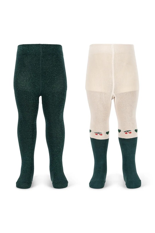 Хлопчик Дитячі колготки Konges Sløjd 2 PACK LUREX TIGHTS 2-pack KS104171.9BYA зелений
