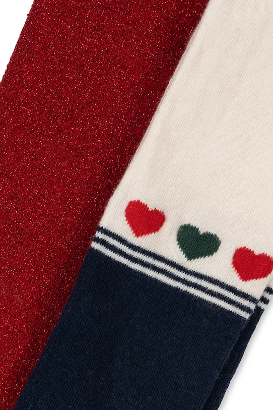 Konges Sløjd rajstopy dziecięce 2 PACK LUREX TIGHTS 2-pack KS104171.9BYA multicolor AW25