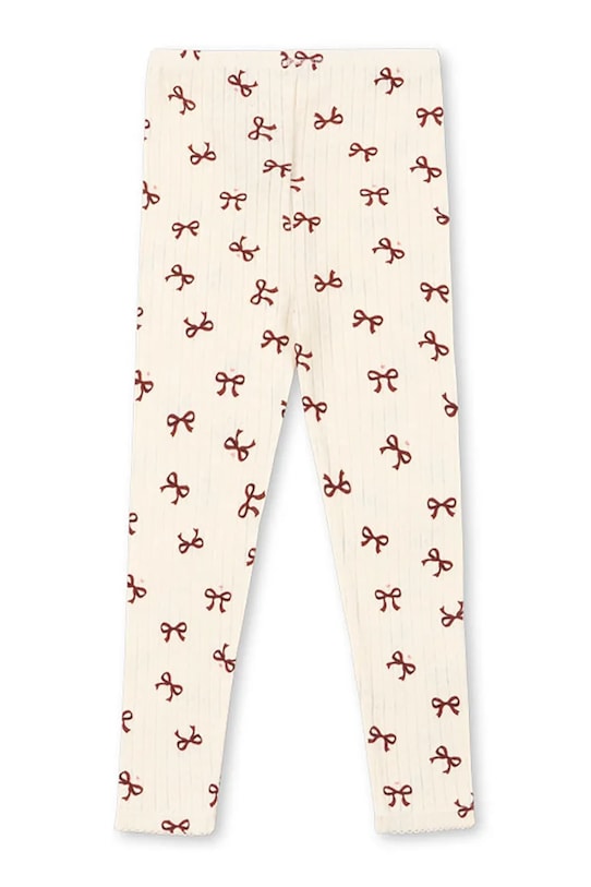 Konges Sløjd leggins din bumbac pentru copii MINNIE PANTS GOTS KS104378.9BYA bej AW25