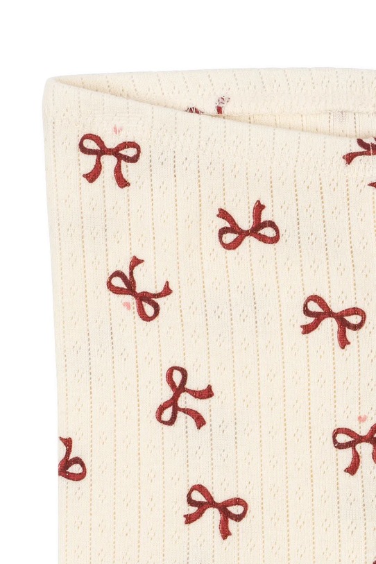 Chłopiec Konges Sløjd legginsy bawełniane dziecięce MINNIE PANTS GOTS KS104378.9BYA beżowy