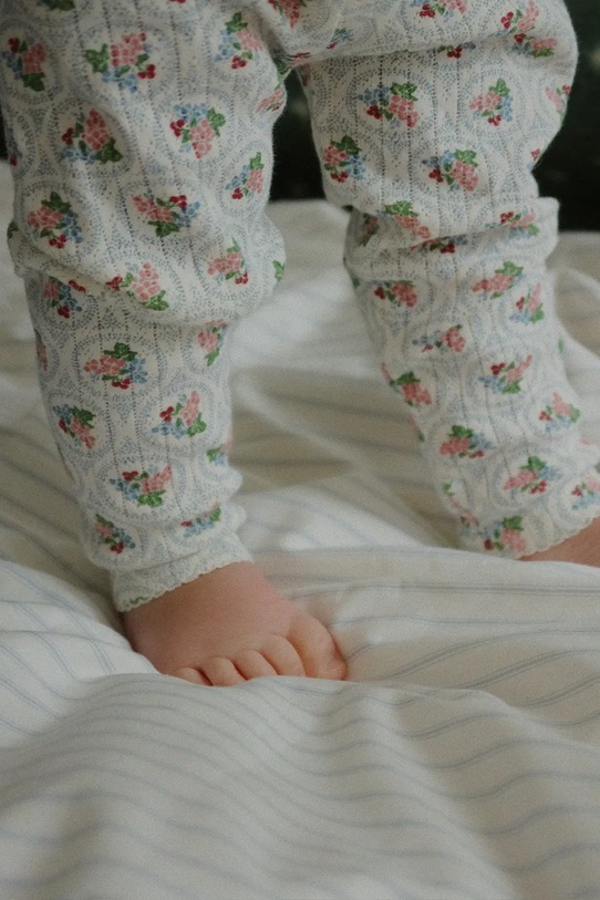 Konges Sløjd leggins din bumbac pentru copii MINNIE PANTS GOTS KS104378.9BYA multicolor