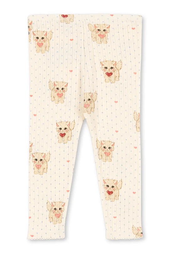 Konges Sløjd legginsy dziecięce MINNIE PANTS GOTS KS105192.9BYA beżowy AW25