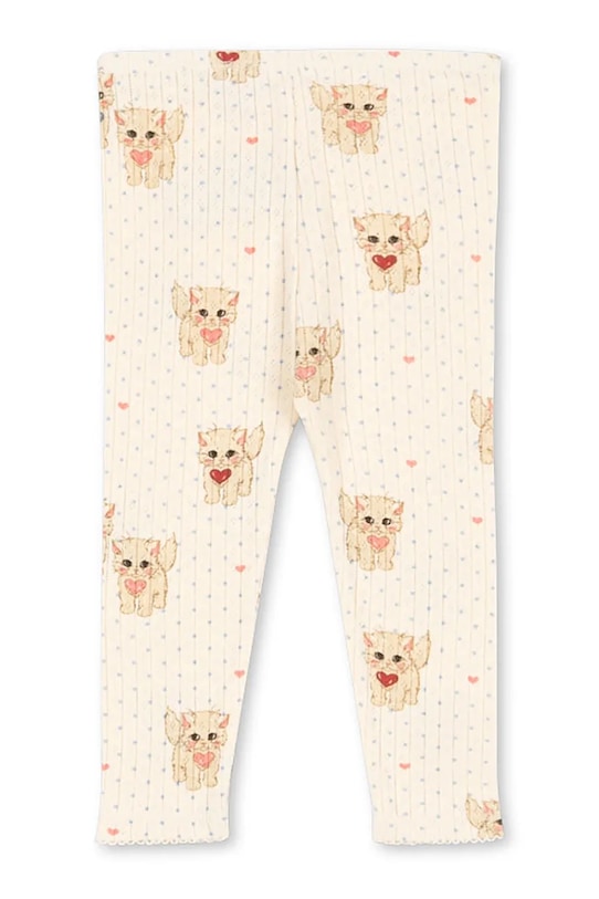 Konges Sløjd legginsy dziecięce MINNIE PANTS GOTS KS105192.9BYA beżowy AW25