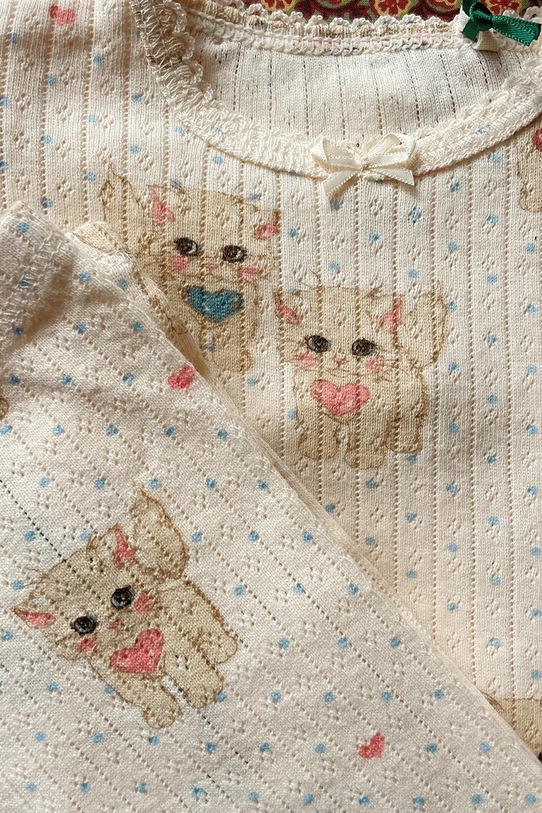 Konges Sløjd legginsy dziecięce MINNIE PANTS GOTS KS105192.9BYA beżowy