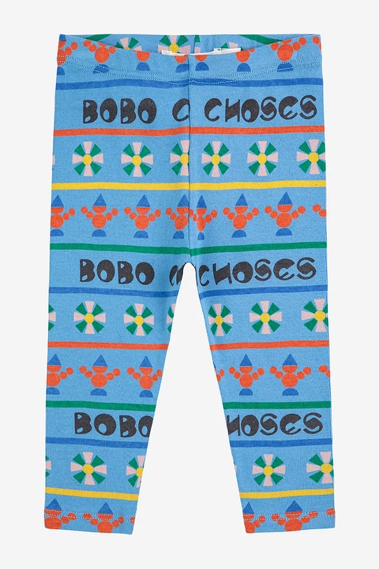 Bobo Choses legginsy niemowlęce Toys 225FB011 niebieski AW25