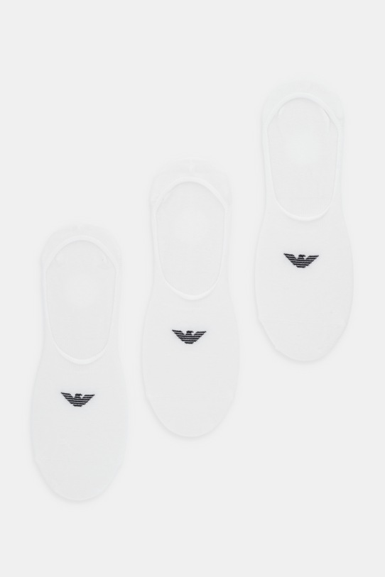 Emporio Armani Underwear stopki 3-pack skarpetki krótkie biały EM000548.AF14446
