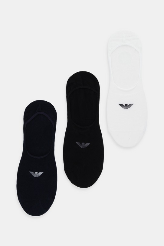 Emporio Armani Underwear stopki 3-pack skarpetki krótkie czarny EM000548.AF14446