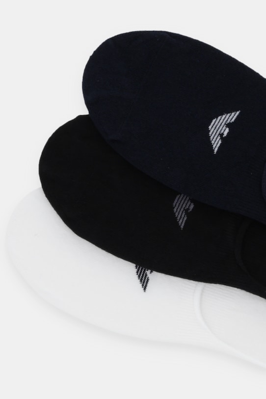 Členkové ponožky Emporio Armani Underwear 3-pak EM000548.AF14446 čierna AW25