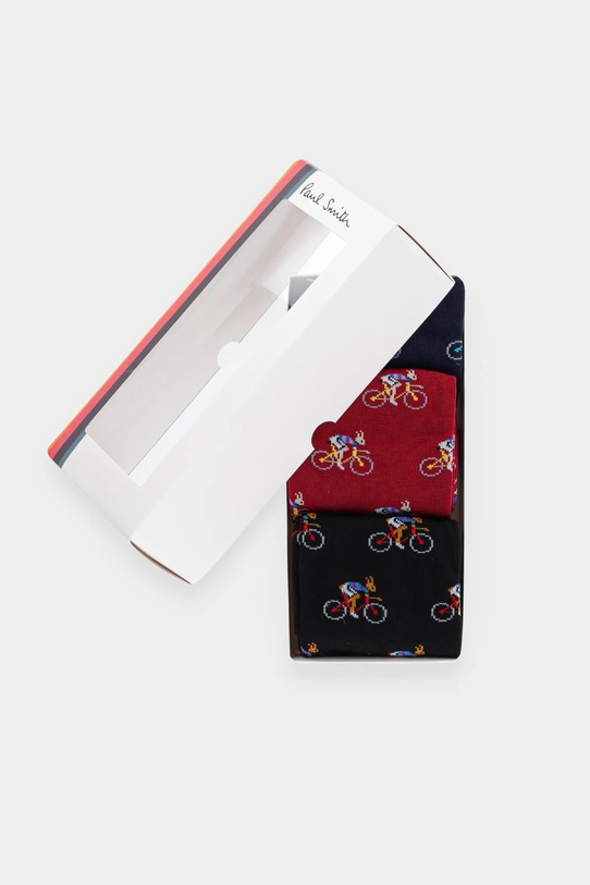 Odzież Paul Smith skarpetki 3-pack M1A.SOCK.PRABB czarny