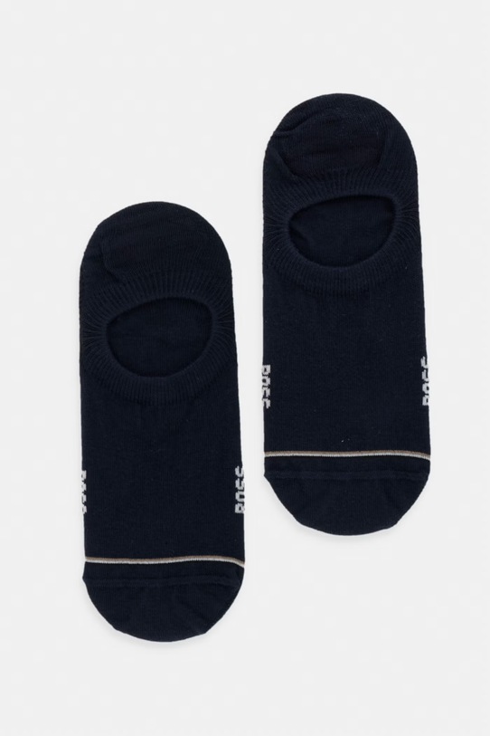 BOSS skarpety stopki męskie z bawełną 2P LC Iconic CC 2-pack granatowy 50522704