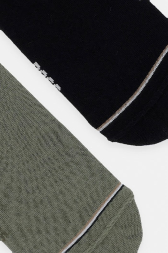 BOSS skarpety stopki męskie z bawełną 2P LC Iconic CC 2-pack 50522704 zielony SS26