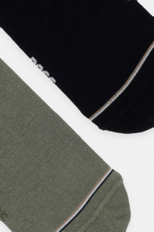 BOSS skarpety stopki męskie z bawełną 2P LC Iconic CC 2-pack 50522704 zielony SS26