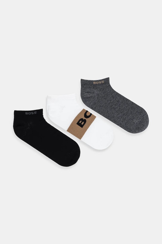 BOSS stopki 3-pack skarpetki krótkie biały 50543482