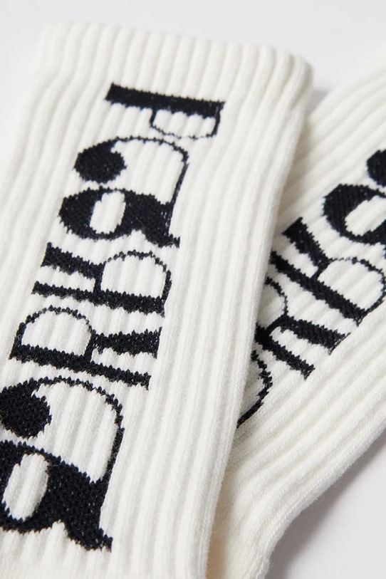 Κάλτσες by Parra Tokyo logo crew 54265 λευκό AW25