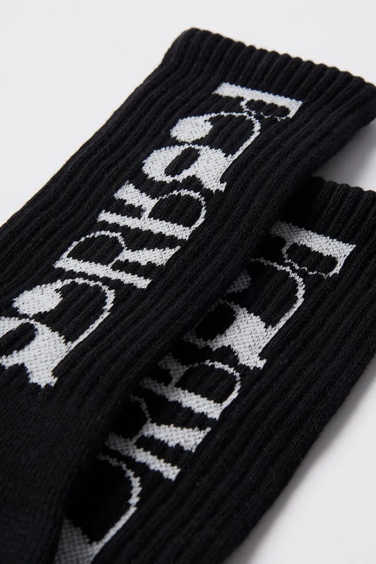 by Parra socks Tokyo logo crew 54270 black AW25