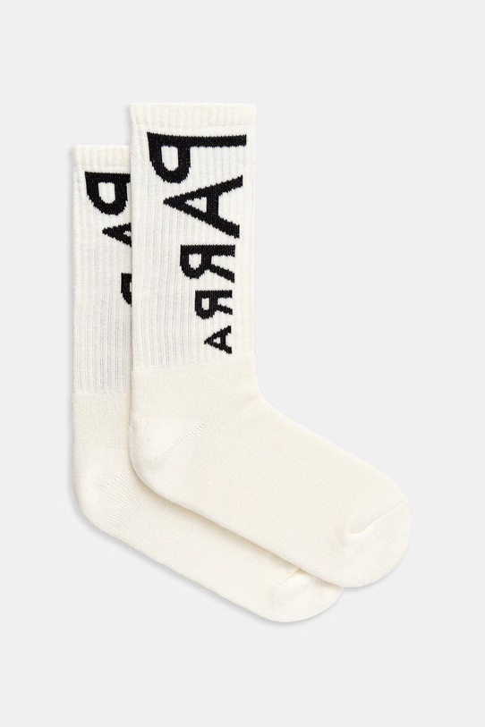 Ponožky by Parra Reversed flag logo crew dlhé ponožky béžová 54455