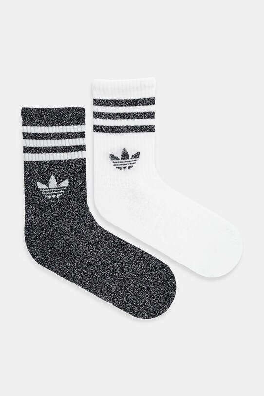 Носки adidas Originals 3-Stripes 2 шт длинные носки чёрный JV6049