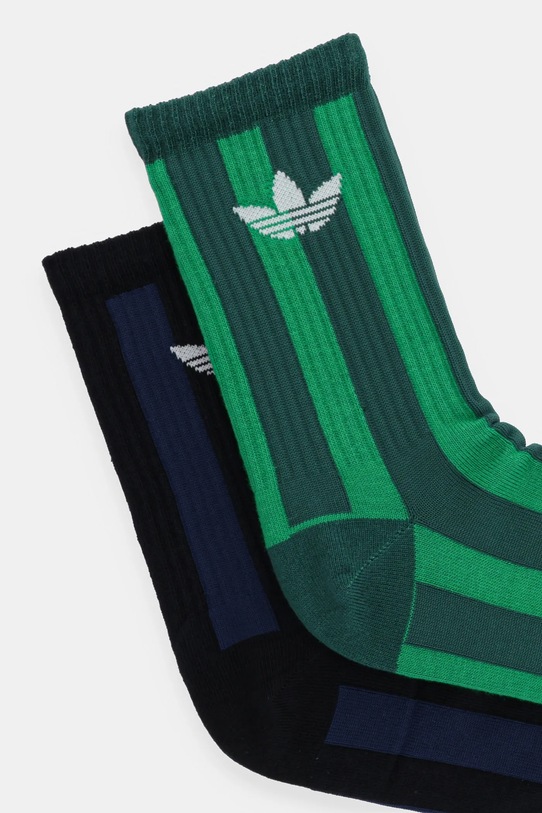Носки adidas Originals Striped 2 шт JW7984 зелёный AW25