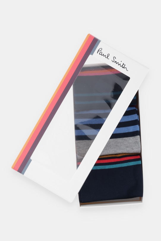 Odzież Paul Smith skarpetki 3-pack M1A.SOCK.T3STRP granatowy